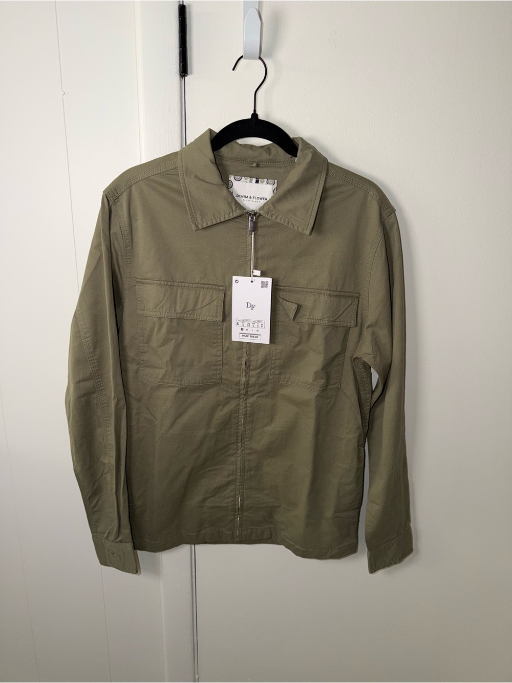 Denim & Flower | Utility Zip Jacket | Green | Men’s S | NWT